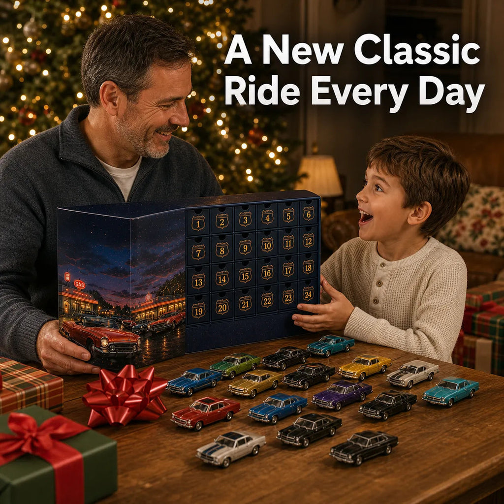 Klassieke Amerikaanse Auto's Adventskalender 2026 - 24 Die-cast Oldtimers