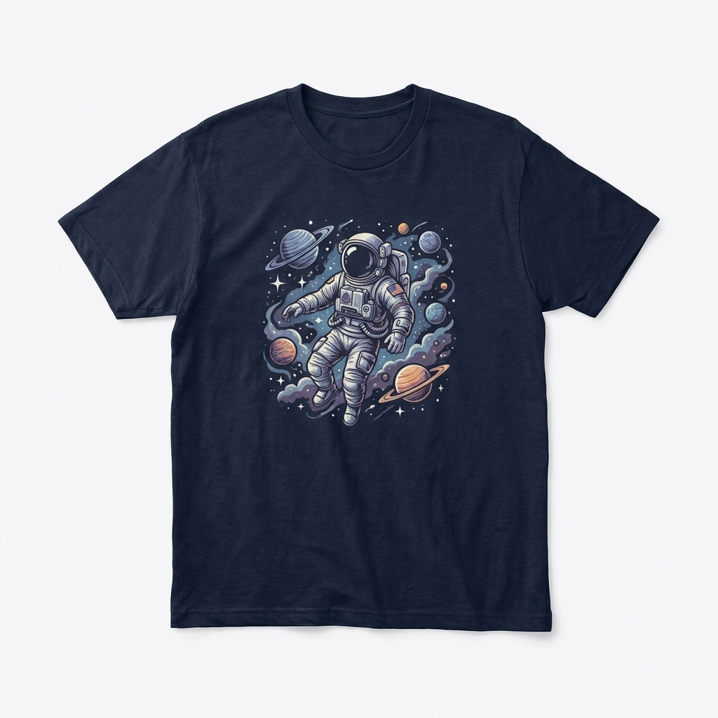 Kosmische Drift T-shirt voorkant