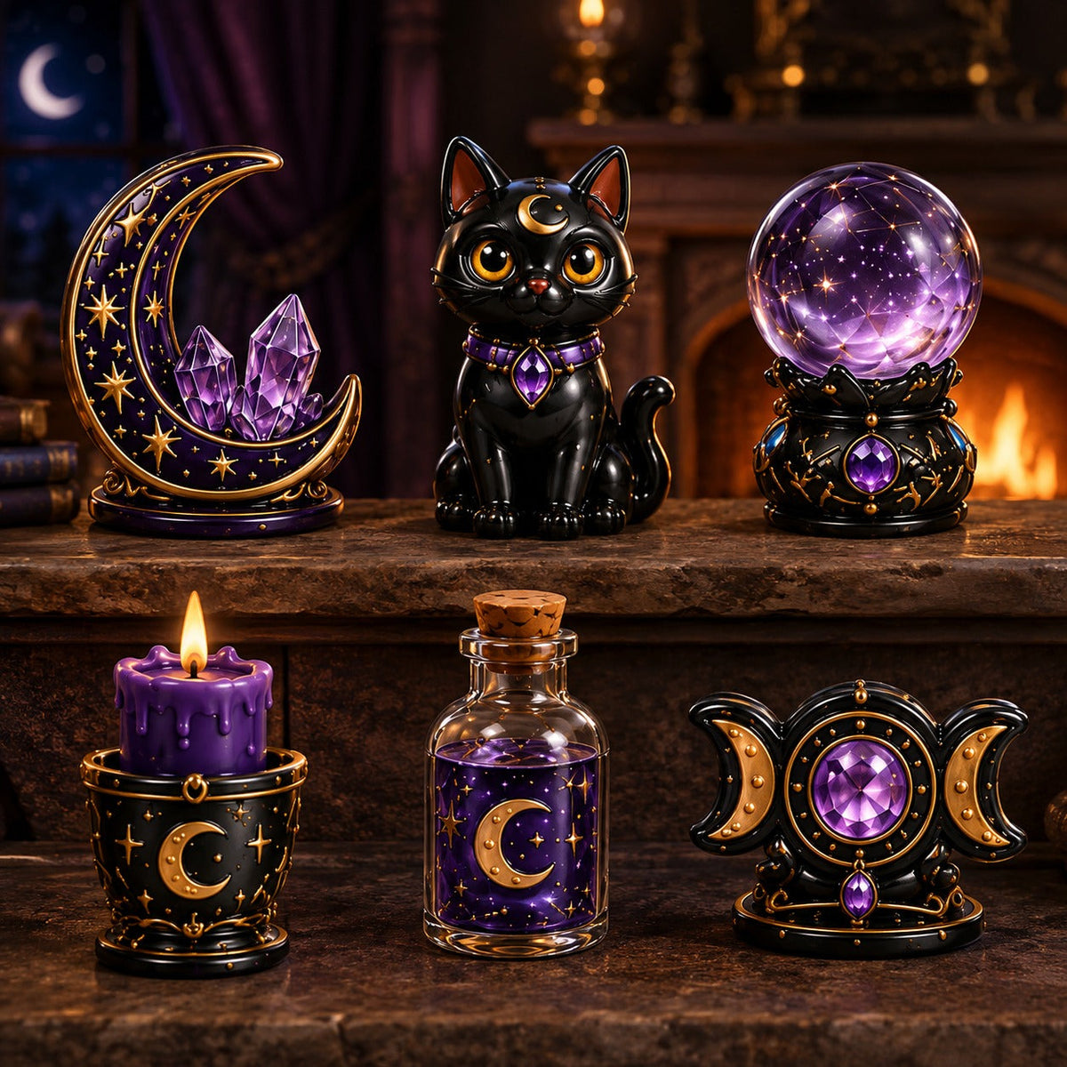 Kristallen Heks Adventskalender 2026 - 24 Dagen Magische Miniaturen