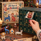 Middeleeuwse Katten Adventskalender 2026 - 24 Wonderlijke Kattenornamenten