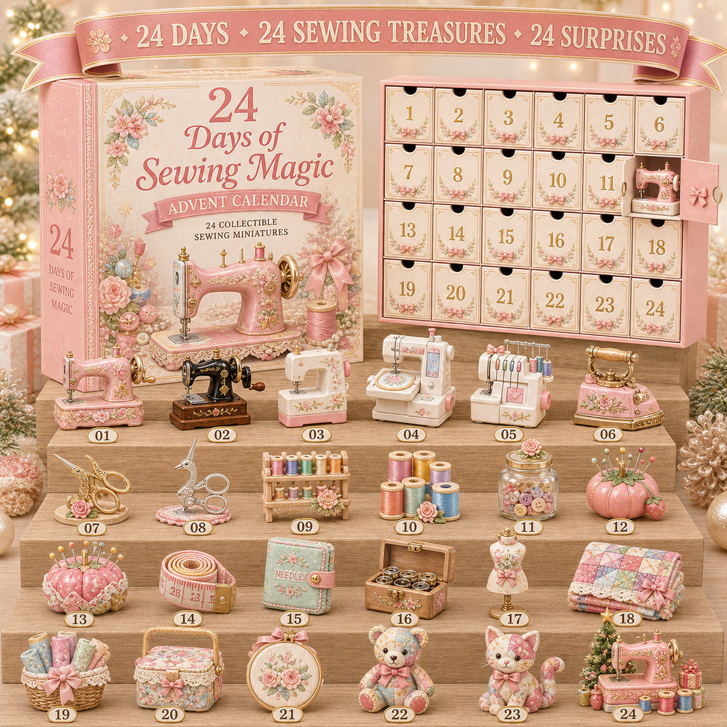 Naai Adventskalender 2026 - 24 Naaiminiaturen voor Quilters en Hobbyisten