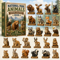 Nationale Parkdieren Adventskalender 2026 - 24 Acryl Dierenhangers