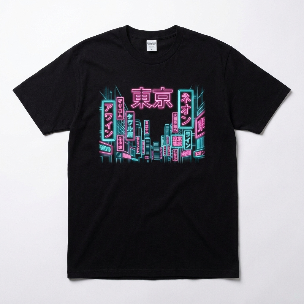 Neon Tokio T-shirt voorkant