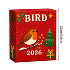 Kerst-vogelkalender voor 24 dagen, adventskalender met vogelmotieven, feestelijke kerstdecoratie 6