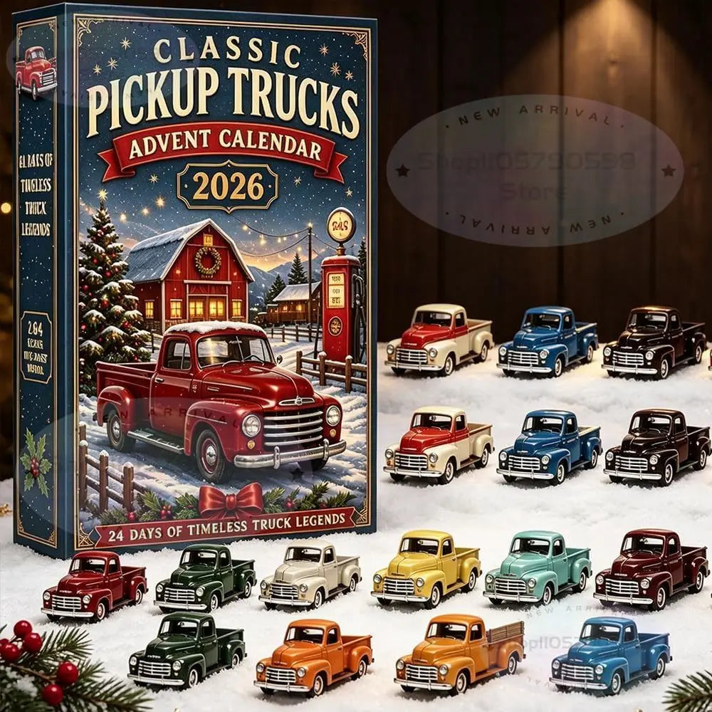 Adventskalender 2026 met 24 klassieke voertuigen, vrachtwagens en militaire machines 2