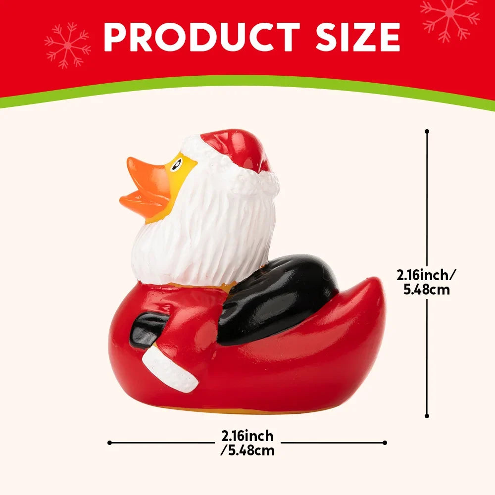 Adventskalender met 24 kleurrijke badeendjes om af te tellen naar Kerstmis, voor kinderen 3