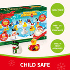 Adventskalender met 24 kleurrijke badeendjes om af te tellen naar Kerstmis, voor kinderen 6