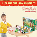 Adventskalender met 24 kleurrijke mini-knuffels voor kinderen - kerstkalender 5