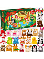 Adventskalender met 24 kleurrijke mini-knuffels voor kinderen - kerstkalender 7