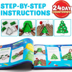 Knutsel-adventskalender 2026 met scharen, lijm, keycords, verf en aquarelpotloden voor kinderen 2