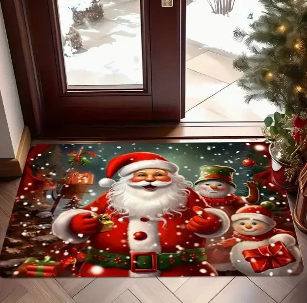 Kerstdeurmat met kabouterpatroon van zacht tapijt voor woonkamer en keuken 10