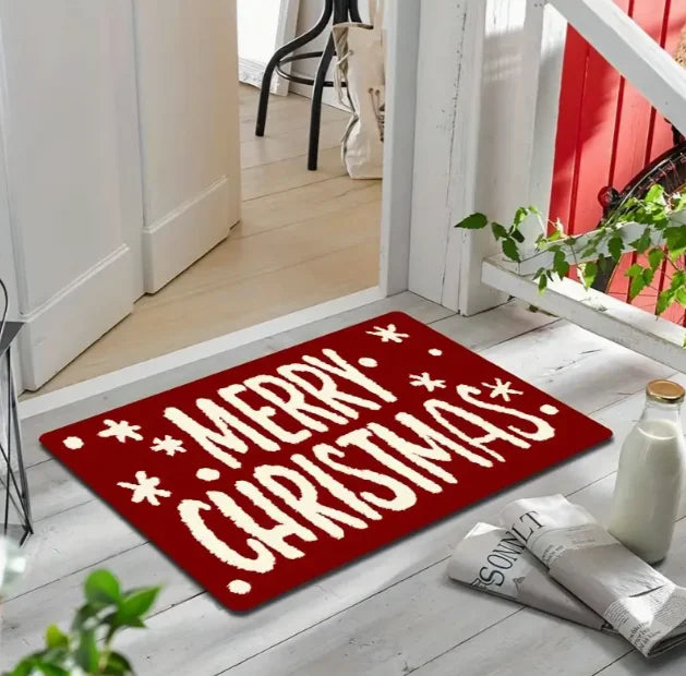 Kerstdeurmat met kabouterpatroon van zacht tapijt voor woonkamer en keuken 9