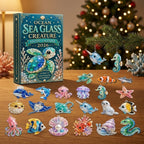 Oceaan Zeeglas Zeedieren Adventskalender 2026 - 24 Ornamenten