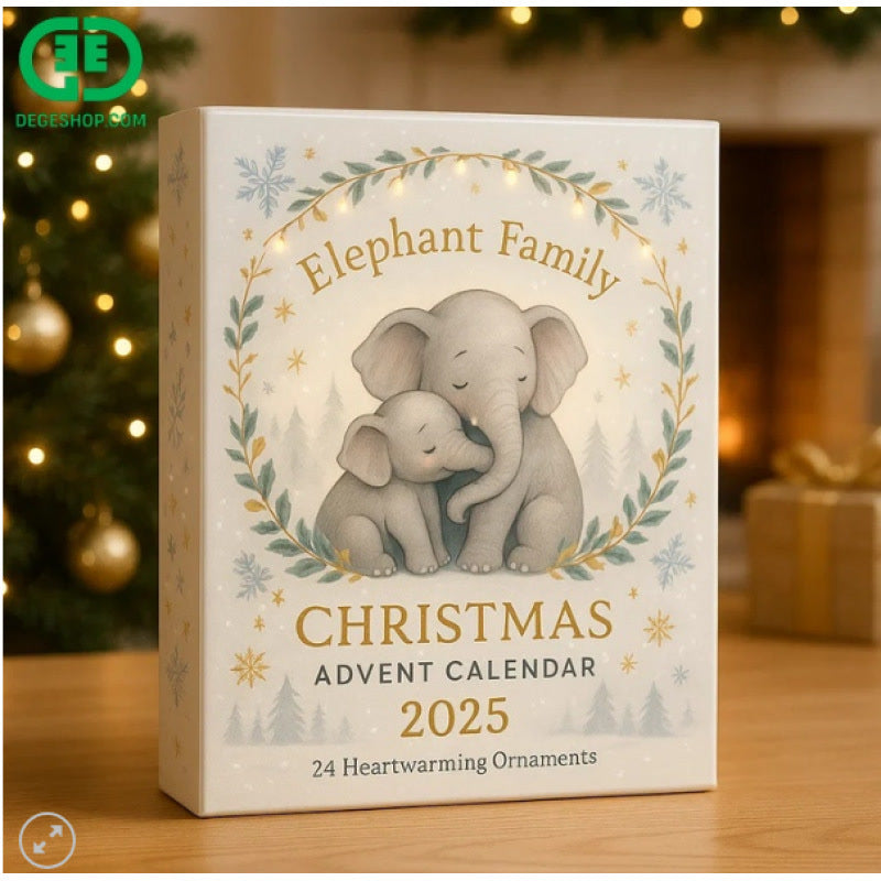 Olifantenfamilie Adventskalender 2026 - 24 Hartverwarmende Hangers