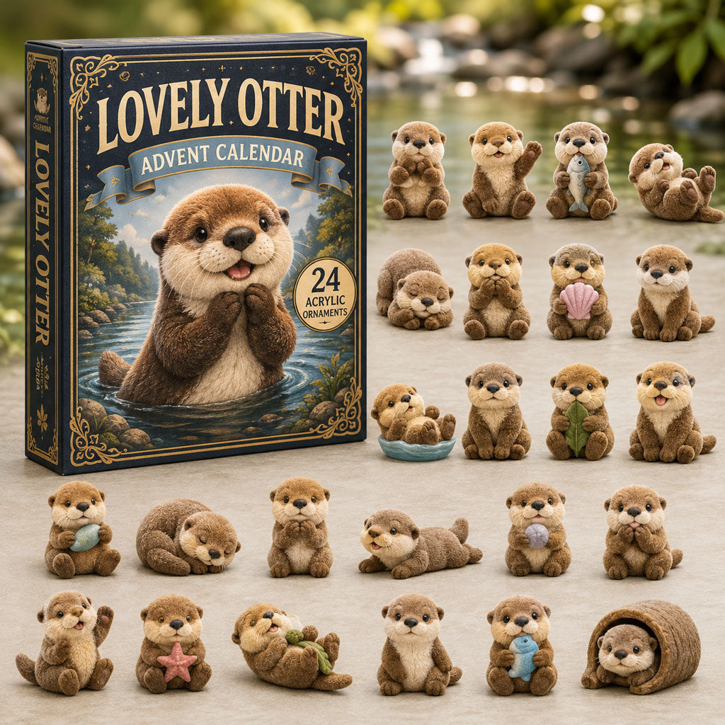 Otter Adventskalender 2026 - 24 Acryl Otterhangers