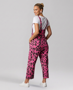 Angelica jumpsuit met scoop halslijn en luipaardprint 14