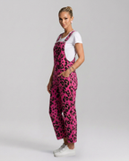Angelica jumpsuit met scoop halslijn en luipaardprint 15