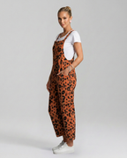 Angelica jumpsuit met scoop halslijn en luipaardprint 6