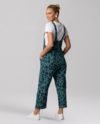 Angelica jumpsuit met scoop halslijn en luipaardprint 8