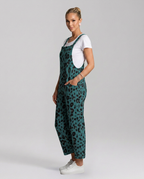 Angelica jumpsuit met scoop halslijn en luipaardprint 9