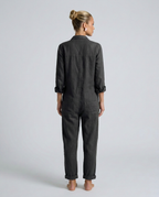 Stijlvolle lange mouwen jumpsuit met knopen aan de voorkant voor dames. 11