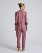 Stijlvolle lange mouwen jumpsuit met knopen aan de voorkant voor dames. 5