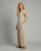 Christi wijde-pijpen jumpsuit met knopsluiting voor vrouwen. 9