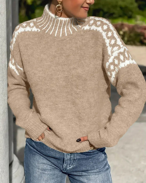 Damen Waffelpullover uit dik Doppelstrick met kuschelige Innenseite 2