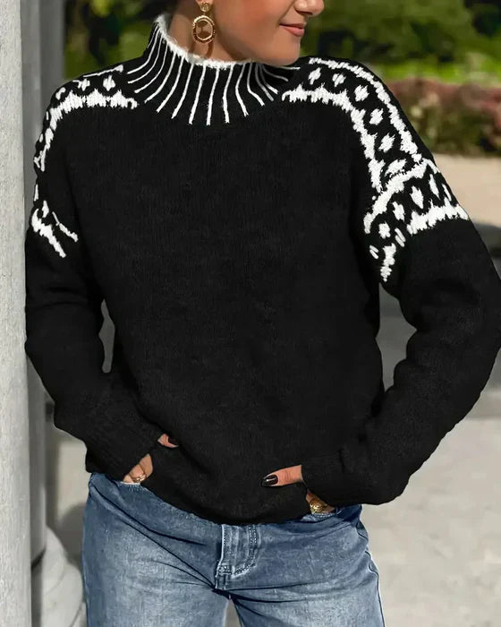 Damen Waffelpullover uit dik Doppelstrick met kuschelige Innenseite 3