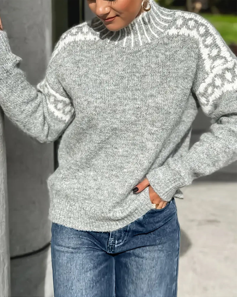 Damen Waffelpullover uit dik Doppelstrick met kuschelige Innenseite 5