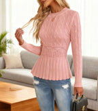Damenpullover Schößchen uit dik Rippstrick voor knusse warmte Elegant 9