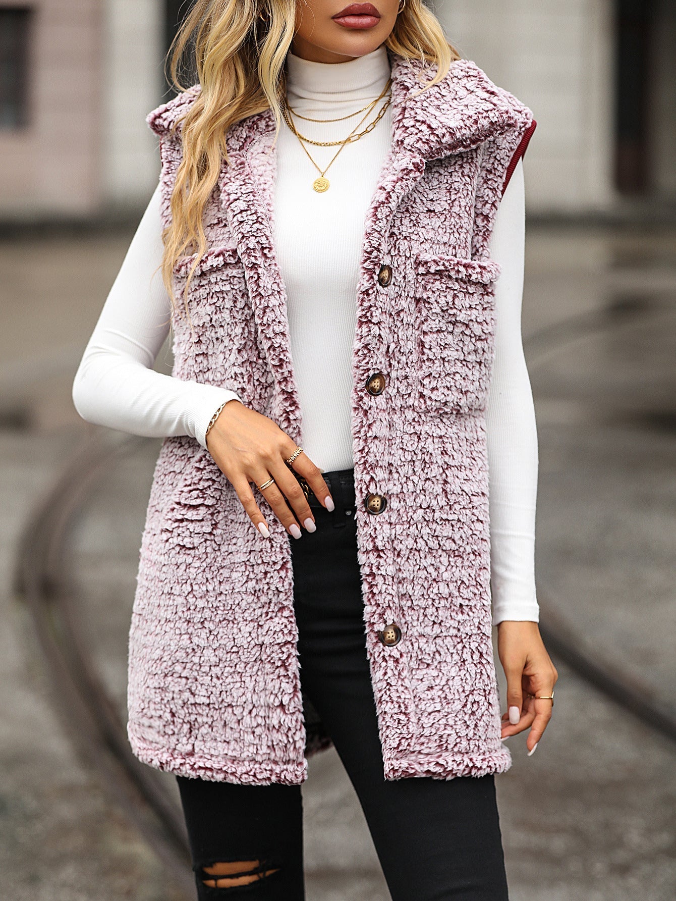 Dames Cardigan met Kapuze en Taschen Jully Warm afbeelding
