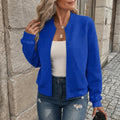 Elegante dames cardigan met rits in gestructureerde stof