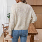 Dames cardigan met twist-muster in cremekleur 4