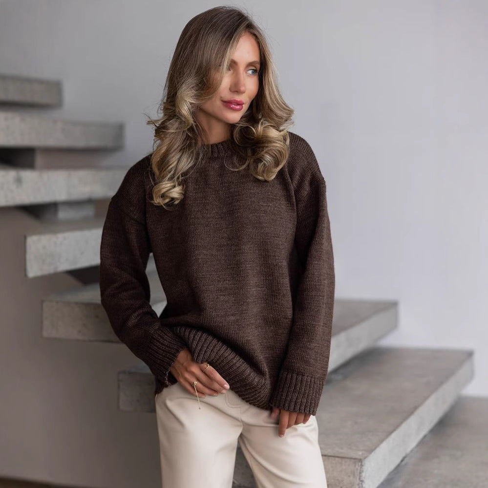 Dames Grobstrickpullover Langarm met warme Passform Stijlvol afbeelding 3