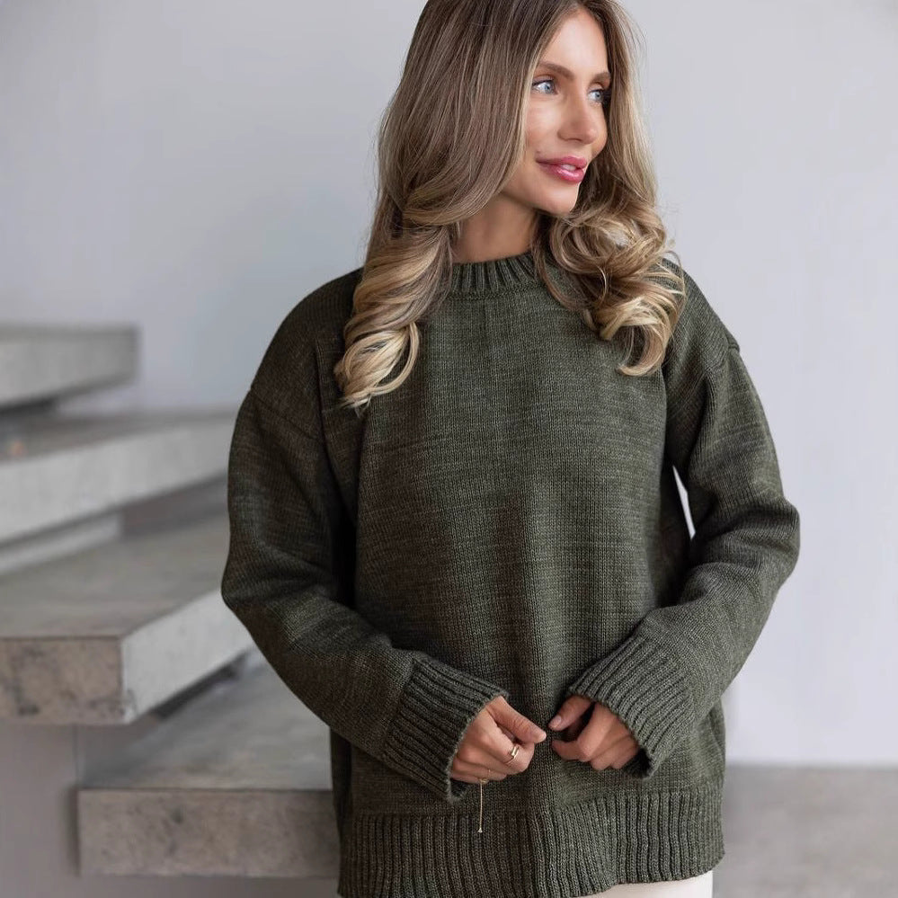 Dames Grobstrickpullover Langarm met warme Passform Stijlvol afbeelding 4