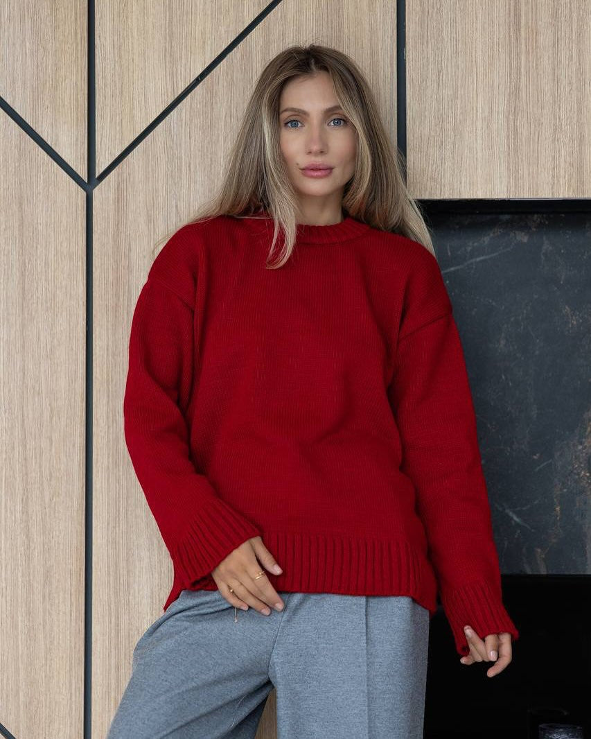 Dames Grobstrickpullover Langarm met warme Passform Stijlvol afbeelding 7