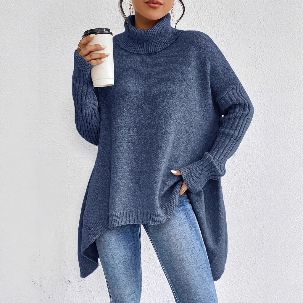 Dames Oversize Pullover met Rollkragen Jully in verschillende kleuren