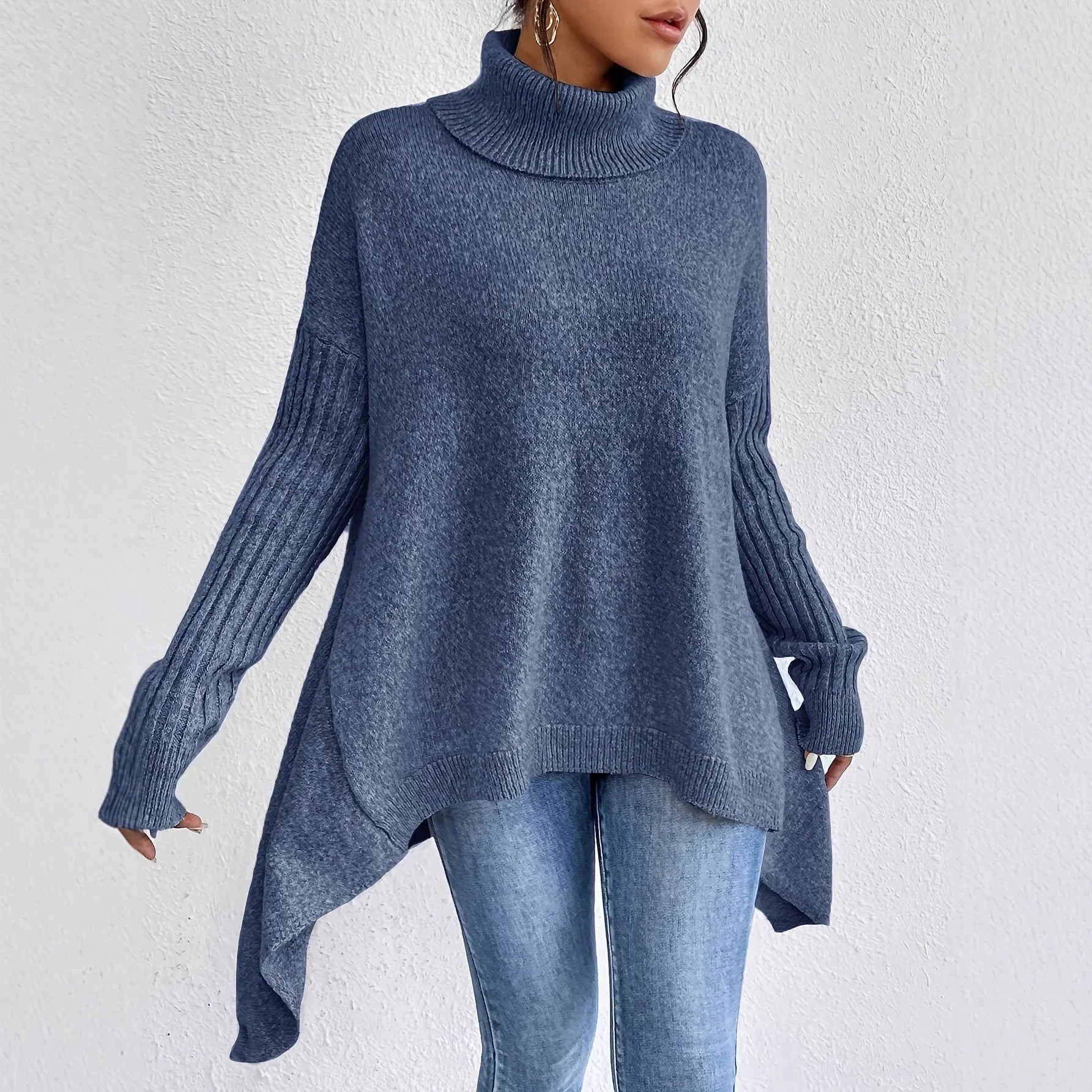 Dames Oversize Pullover met Rollkragen Jully in verschillende kleuren 3