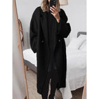 Stijlvolle oversized damesjas met notched lapels en dubbele knopen. 4