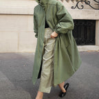 Stijlvol oversized damesjas met ballonmouwen en trekkoord taille. 4