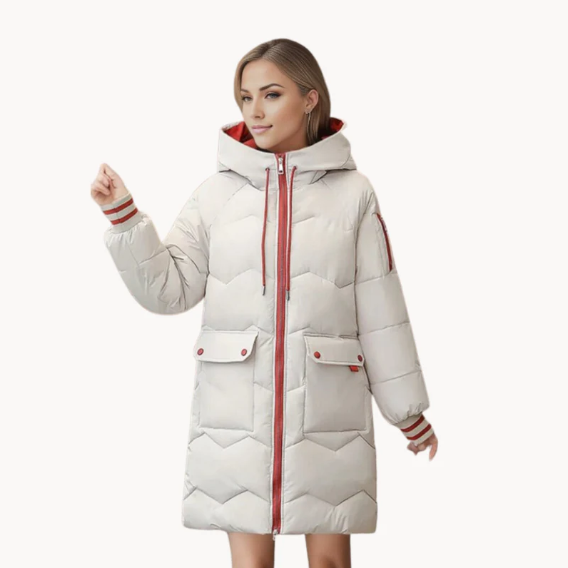 Dames parka met warme voering in stijlvol ontwerp. 2