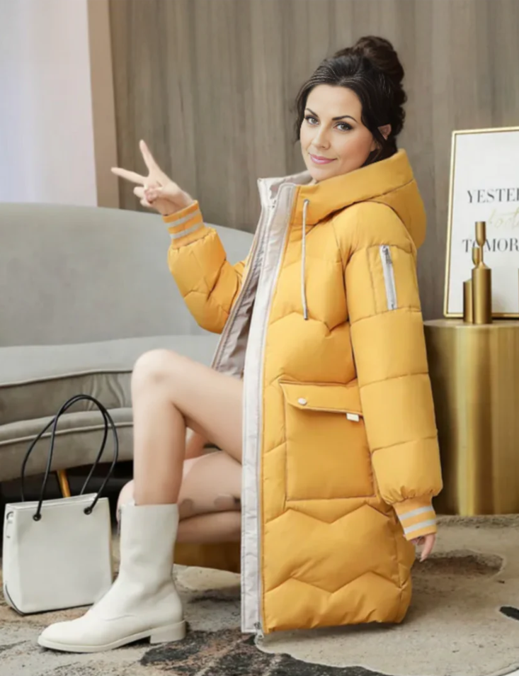 Dames parka met warme voering in stijlvol ontwerp. 3