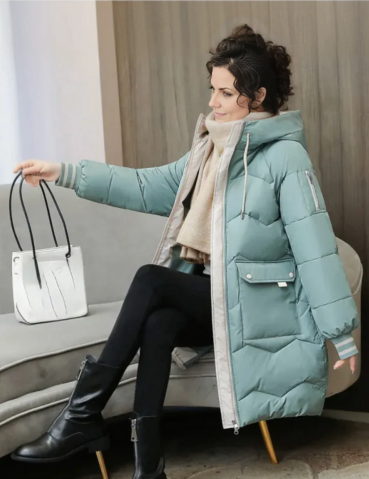 Dames parka met warme voering in stijlvol ontwerp. 4