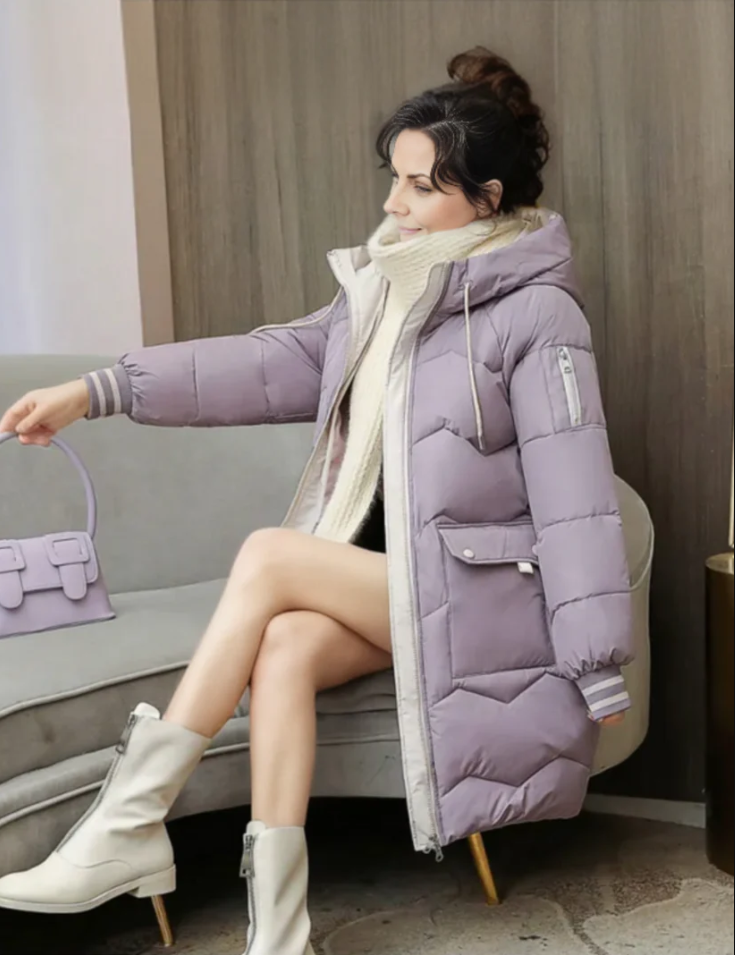 Dames parka met warme voering in stijlvol ontwerp. 5