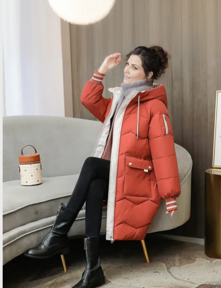 Dames parka met warme voering in stijlvol ontwerp. 6