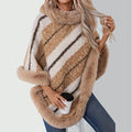 Dames elegante pelzpullover van zacht veganistisch fell in vloeiende pasvorm.