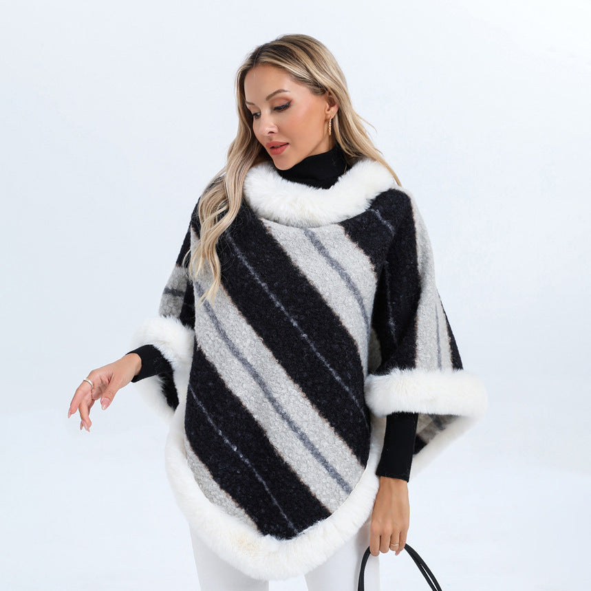 Dames elegante pelzpullover van zacht veganistisch fell in vloeiende pasvorm. 4