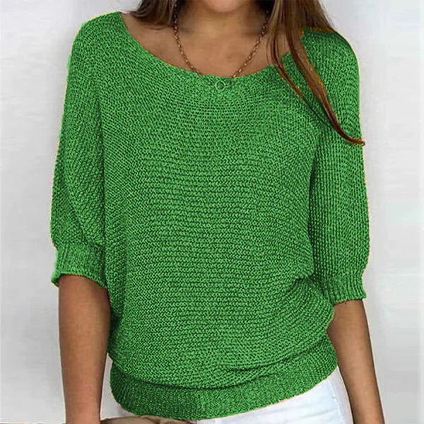 Dames pullover met U-boot uitsnijding in comfortabele stijl. 4