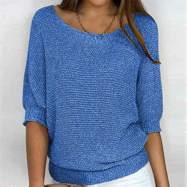 Dames pullover met U-boot uitsnijding in comfortabele stijl. 5
